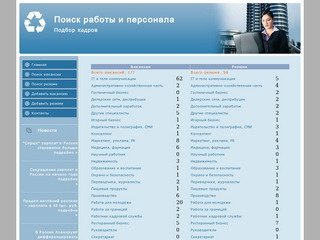 Работа, вакансии, поиск персонала, резюме, поиск работы, Москва, Россия