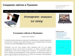 Создание сайтов в Пушкино