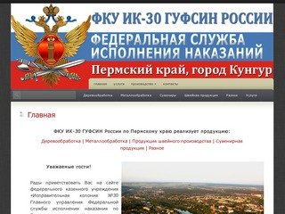 ИК-30 | ФКУ ИК-30 ГУФСИН России по Пермскому краю