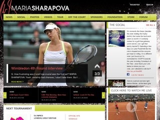 Maria Sharapova Official Website (Мария Шарапова - официальный сайт) Сочи