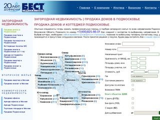 Купить дом в Подмосковье. Центр Загородной Недвижимости. Загородная Недвижимость