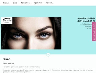 Brow bar&lashes&make-up Коррекция и окрашивание бровей и ресниц AmelieBrowBar г.Москва