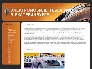 Электромобили Тесла, Tesla Model S, электрокары в Екатеринбурге