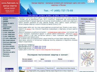 Сдать, снять квартиру или комнату в Москве. Аренда квартир - Москва. Квартиры без посредников.