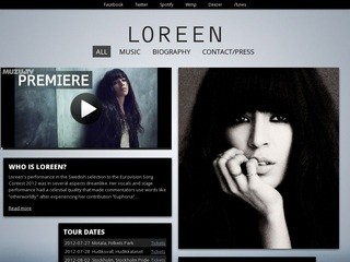 Loreen - официальный сайт победительницы 