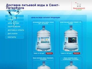 Доставка воды в Санкт-Петербурге | Доставка артезианской воды в офис | Питьевая вода на дом