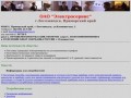 Официальный сайт ОАО "Электросервис" г.Лесозаводск