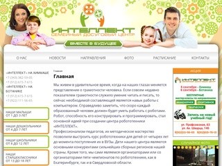 Главная | Семейный досуговый центр «Интеллект» | г. Екатеринбург