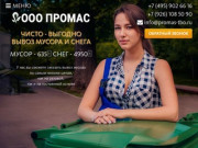Заказать вывоз мусора, ТБО, снега в Москве недорого | ООО Промас