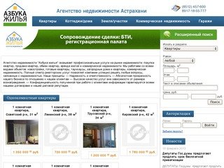 АЗБУКА ЖИЛЬЯ - агентство недвижимости Астрахани