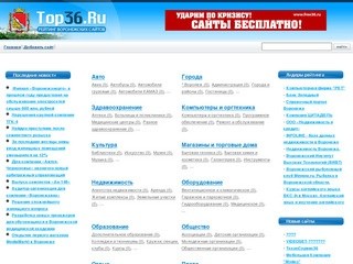 TOP36.RU - Объективный рейтинг Воронежских сайтов