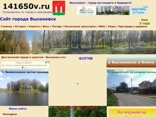 Сайт города Высоковск, Клинский район, бизнес, народ. фото, погода