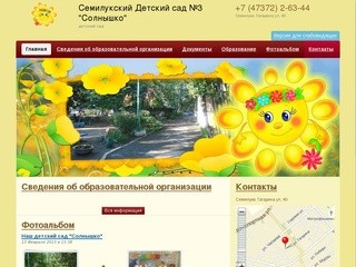 Семилукский Детский сад №3 "Солнышко"  – детский сад