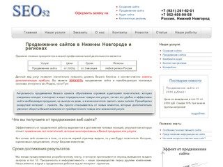 Продвижение сайтов в Нижнем Новгороде