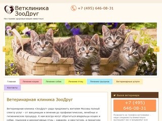 Ветеринарная клиника ЗооДруг в Москве