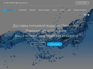 WaterPunk - доставка чистой артезианской воды |  Доставка питьевой воды в Петергофе