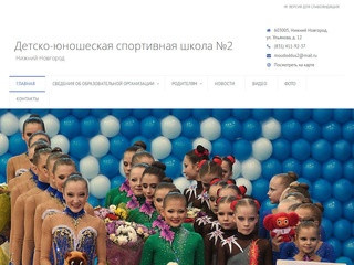 Детско-юношеская спортивная школа № 2 Нижний Новгород — 