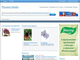 Сайт городского округа Рошаль Московской области
