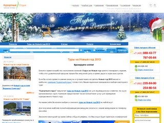 Туры на Новый год 2013: Новый год в Сочи, Подмосковье, Карелии