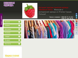 Интернет-магазин женской одежды 