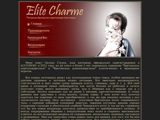 Питомник британских короткошерстных кошек "Elite Charme". Екатеринбург