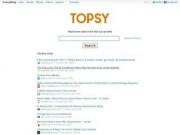 Topsy - поиск сайтов