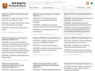 Официальные новости Липецкой области. Новости Липецка.