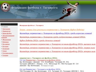 Федерация футбола  г. Таганрога