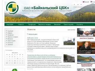 БЦБК Официальный сайт Байкальского целлюлозно-бумажного комбината