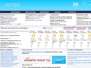 POGODA.BY | Погода Минск, Беларусь — прогноз погоды на 3 дня | Гидрометцентр Беларуси