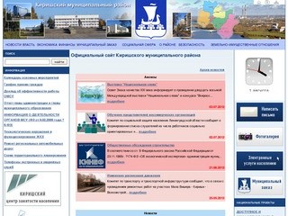 Киришский муниципальный район (Официальный сайт Киришского муниципального района)