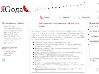 ЯGода - комплексное продвижение сайтов в поисковых системах Яндекс и Google