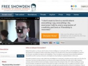 Free Snowden - сайт в поддержку экс-сотрудника Агентства национальной безопасности США (АНБ) Эдварда Сноудена