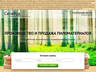 Производство и продажа пиломатериалов в Челябинске - СитиВуд