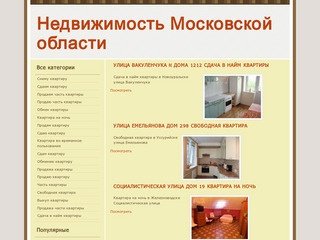 Недвижимость Московской области - polterky.ru