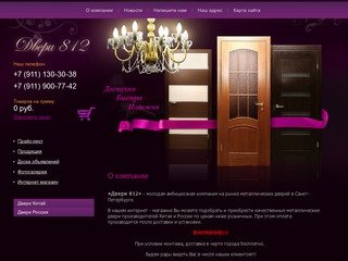 Продажа металлических дверей г. Санкт-Петербург Двери 812