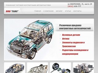 Розничная торговля контрактными автозапчастями г.Хабаровск