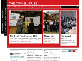 Theorwellprize.co.uk