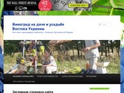 Виноград на даче и усадьбе Востока Украины | Этот сайт о виноградарях