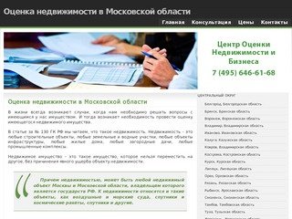 Оценка недвижимости в Московской области