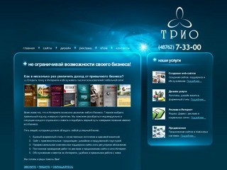 Создание сайтов в Туле, разработка и оптимизация сайта, продвижение сайтов в Туле и области