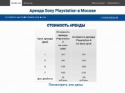 Аренда Playstation в Москве