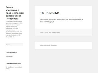 Вызов электрика в Красносельском районе Санкт