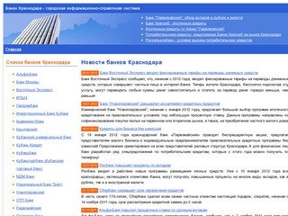 Банки Краснодара: кредиты, вклады, ипотека