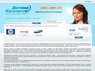 Продажа картриджей : картриджи с доставкой по Новосибирску и области.