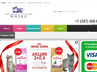 Интернет-магазин кормов для животных 