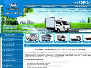 Продажа запчастей для автомобилей HYUNDAI - запчасти Hyundai Porter