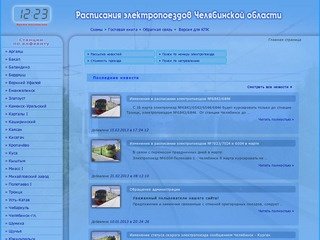  || Расписания пригородных поездов Челябинской области