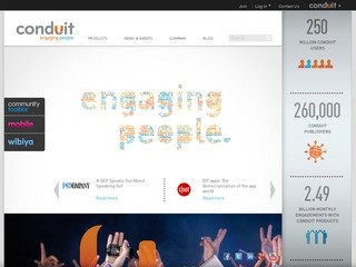 Conduit - Increase User Engagement &amp; Web Traffic (Join over 260,000 websites, brands and developers. Enjoy increased user engagement)