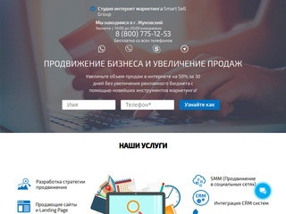 Продвижение бизнеса в интернете Жуковский, Раменское